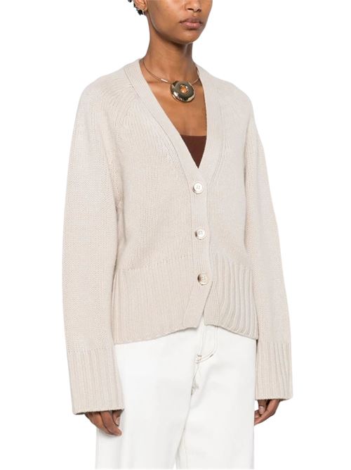 V-neck cardigan SOFT GOAT | S25SF23086CHALK